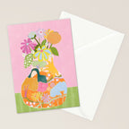 Colourful Garden Stationery Card Gallery Image 2