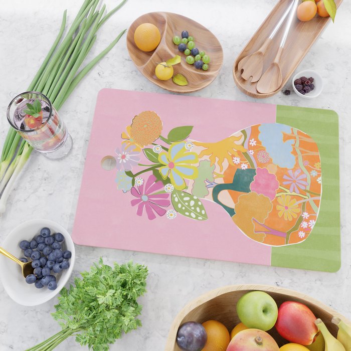 Colourful Garden Cutting Board Gallery Image 2