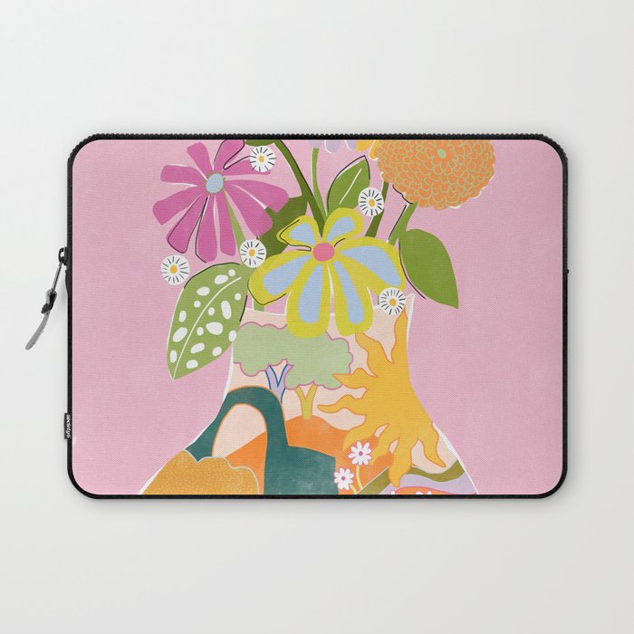 Colourful Garden Laptop Sleeve Gallery Image 1