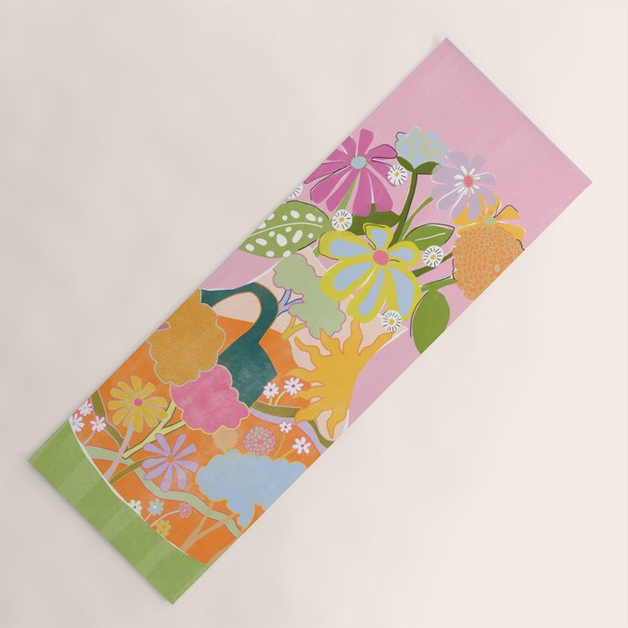 Colourful Garden Yoga Mat Gallery Image 1