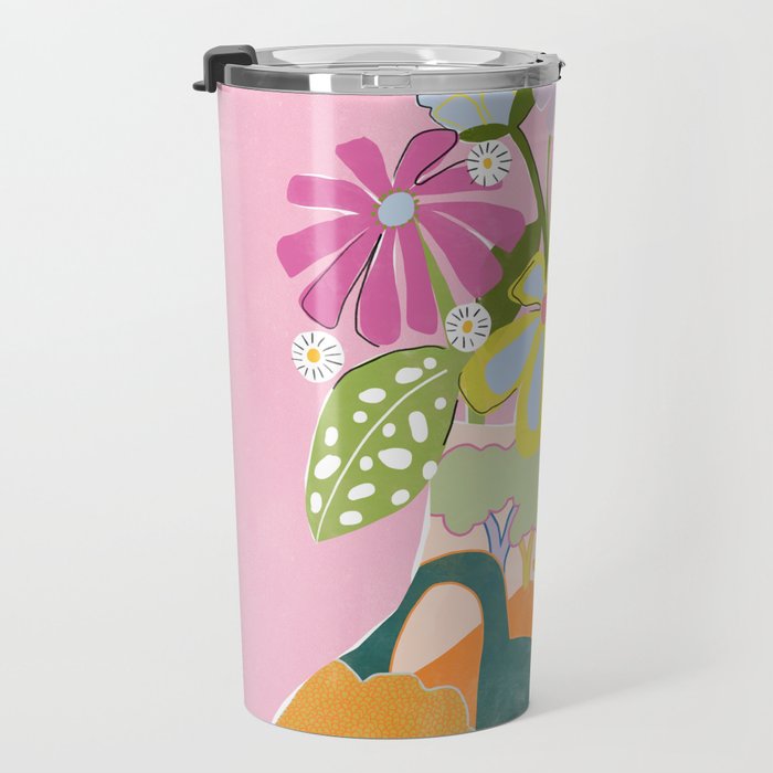 Colourful Garden Travel Mug Gallery Image 3