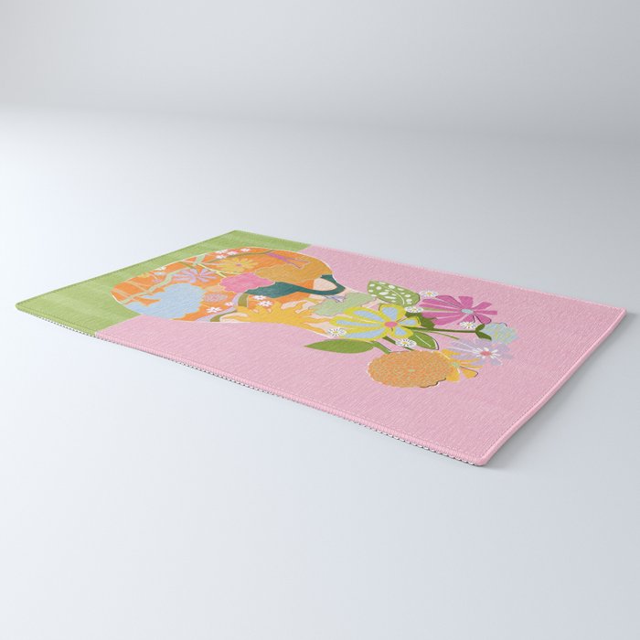Colourful Garden Rug Gallery Image 3