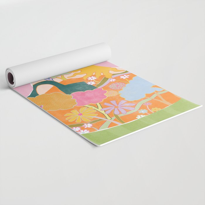 Colourful Garden Yoga Mat Gallery Image 2