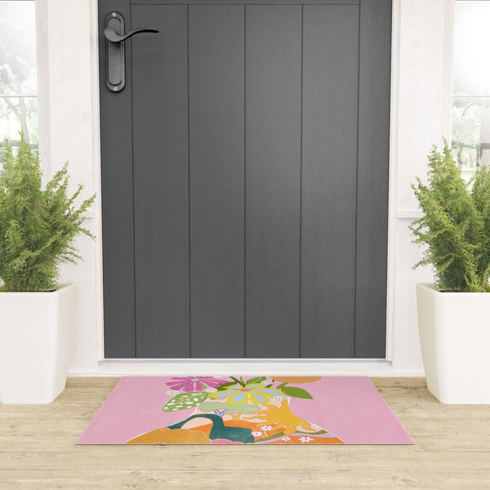 Colourful Garden Welcome Mat Gallery Image 3