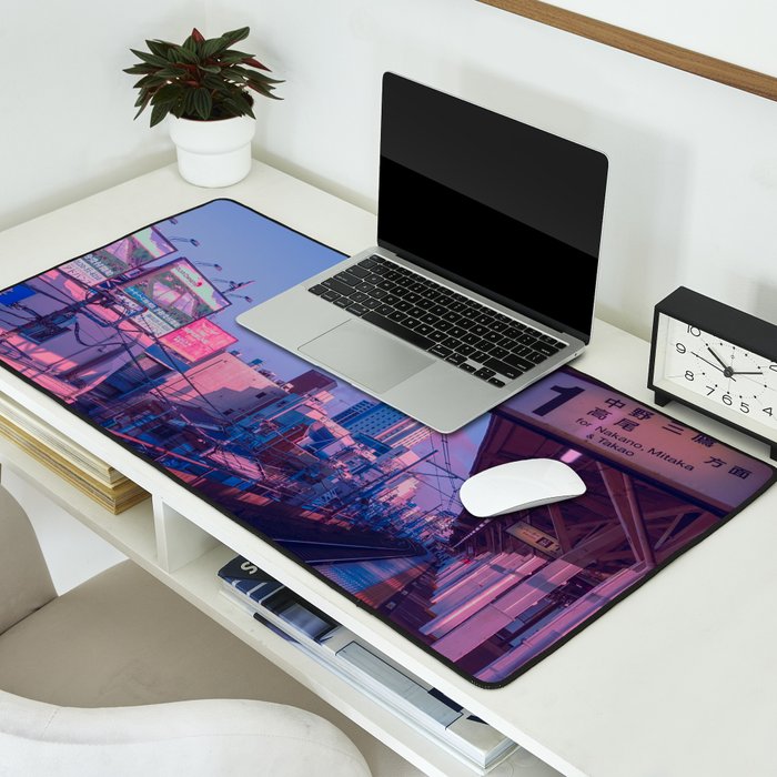 5 AM in Tokyo Desk Mat Gallery Image 2