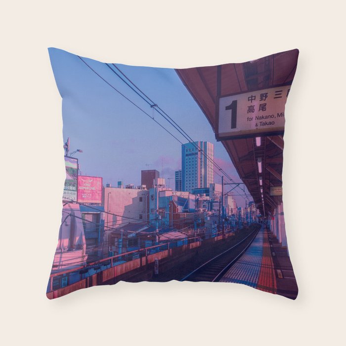 5 AM in Tokyo Throw Pillow Gallery Image 6