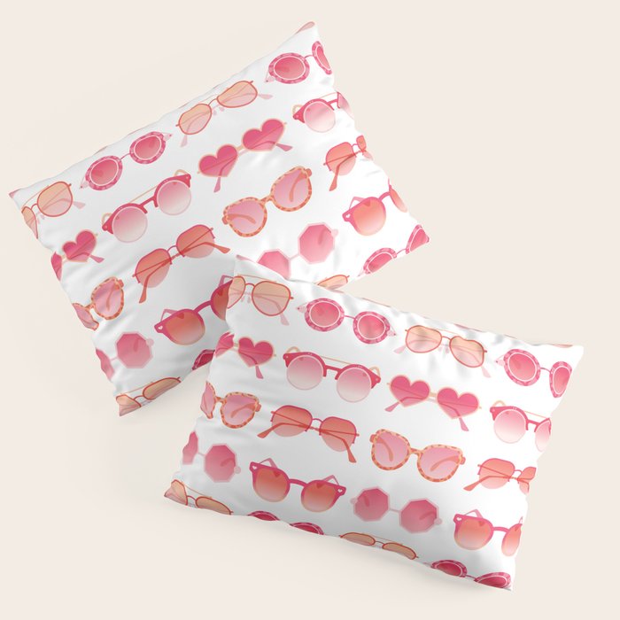 Sunglasses Collection - Pink OmbrÃ© Palette Pillow Sham Gallery Image 1