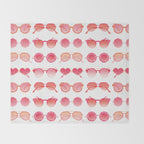 Sunglasses Collection - Pink OmbrÃ© Palette Throw Blanket Gallery Image 2
