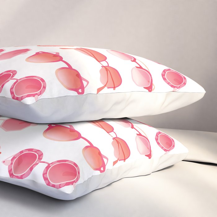 Sunglasses Collection - Pink OmbrÃ© Palette Pillow Sham Gallery Image 3