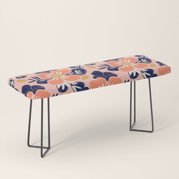 Vintage floral nature art pattern Bench Gallery Image 1