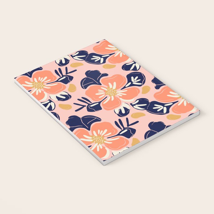 Vintage floral nature art pattern Notebook Gallery Image 3