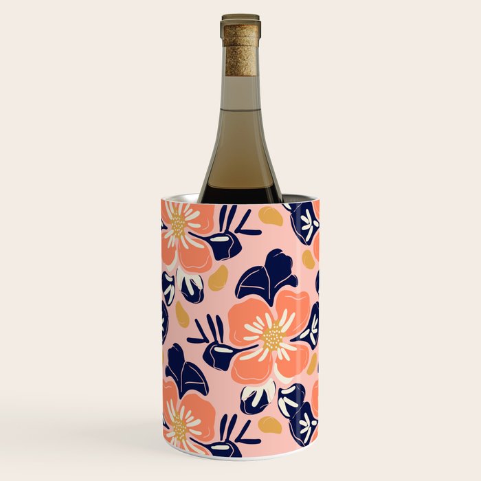 Vintage floral nature art pattern Wine Chiller Gallery Image 2
