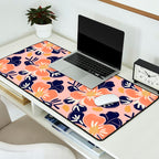 Vintage floral nature art pattern Desk Mat Gallery Image 2