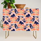 Vintage floral nature art pattern Credenza Gallery Image 1