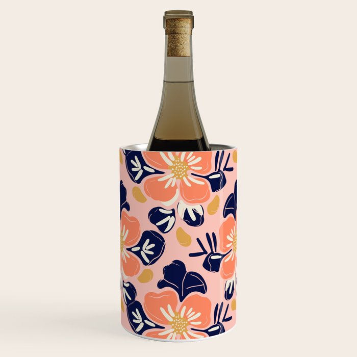 Vintage floral nature art pattern Wine Chiller Gallery Image 1