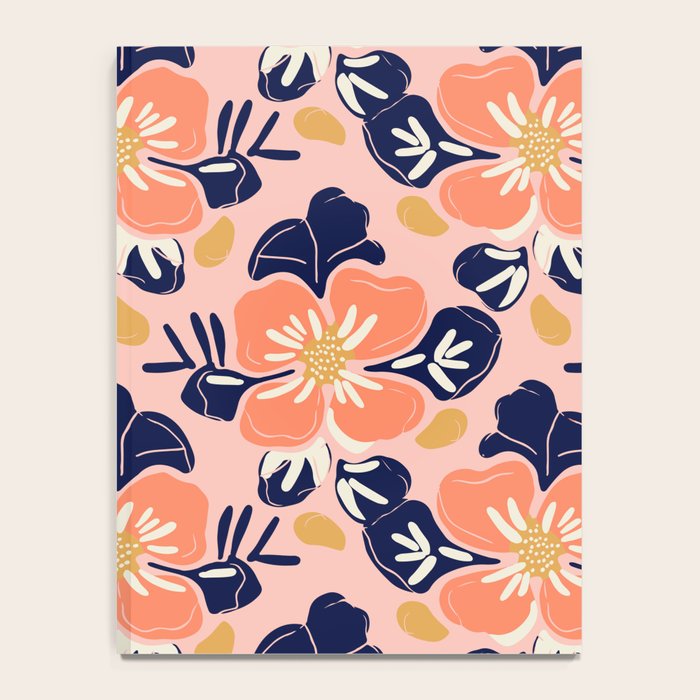 Vintage floral nature art pattern Notebook Gallery Image 4