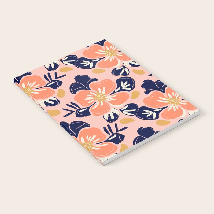 Vintage floral nature art pattern Notebook Gallery Image 2