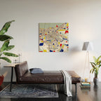New Orleans, Louisiana City Map - Mondrian Wood Wall Art Gallery Image 2