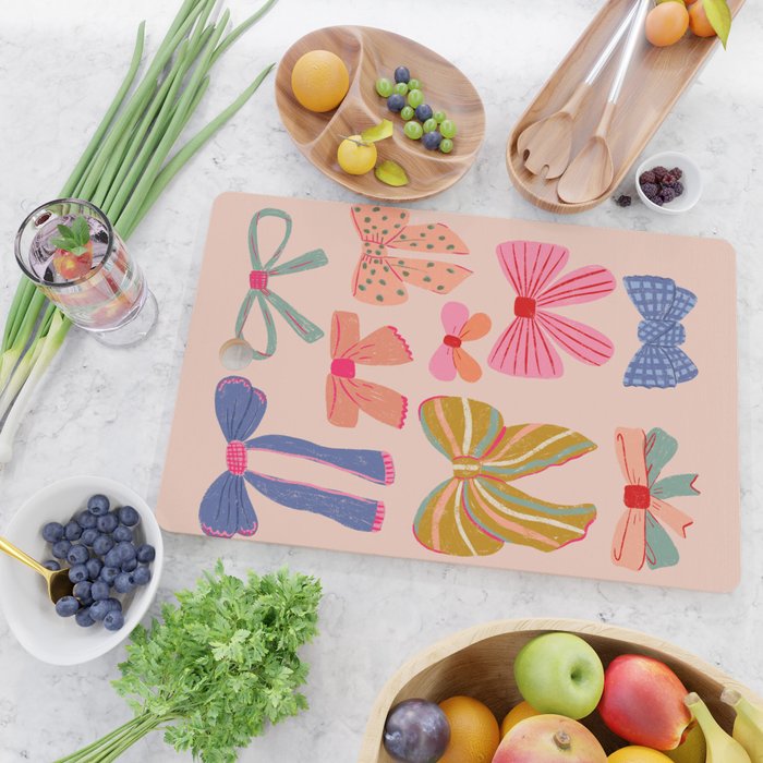 Colorful Bows - Joy of Together  Cutting Board Gallery Image 2