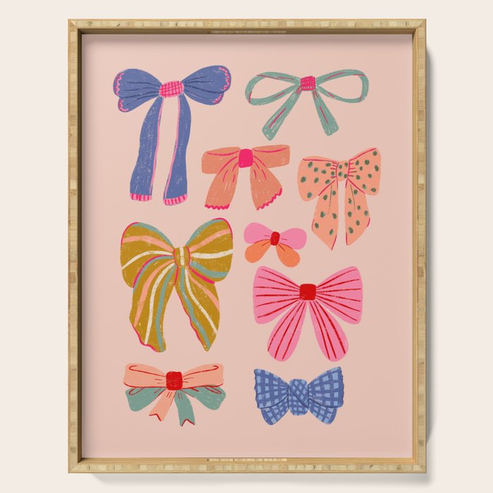 Colorful Bows - Joy of Together  Serving Tray Gallery Image 1
