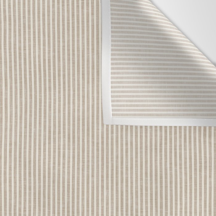 linen textured stripes - sand Wall Tapestry Gallery Image 3