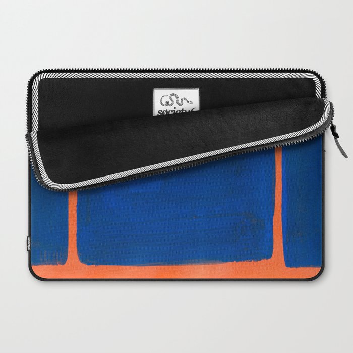 Colourful Field Orange And Blue Laptop Sleeve Gallery Image 2