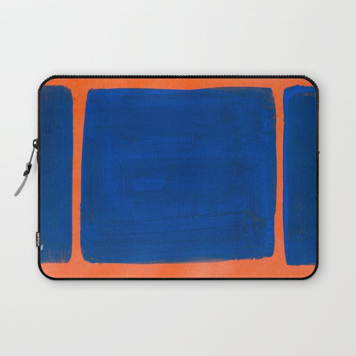 Colourful Field Orange And Blue Laptop Sleeve Gallery Image 1