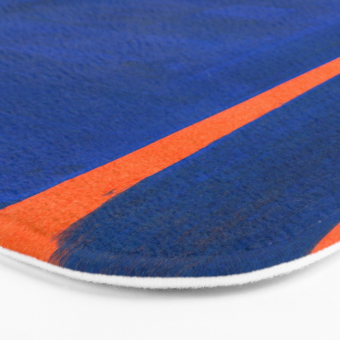 Colourful Field Orange And Blue Bath Mat Gallery Image 3