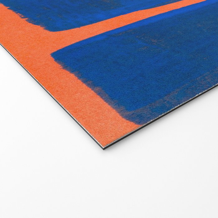 Colourful Field Orange And Blue Welcome Mat Gallery Image 2