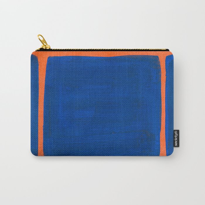 Colourful Field Orange And Blue Carry All Pouch Gallery Image 1