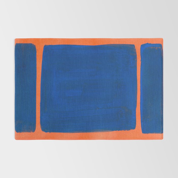 Colourful Field Orange And Blue Rug Gallery Image 2