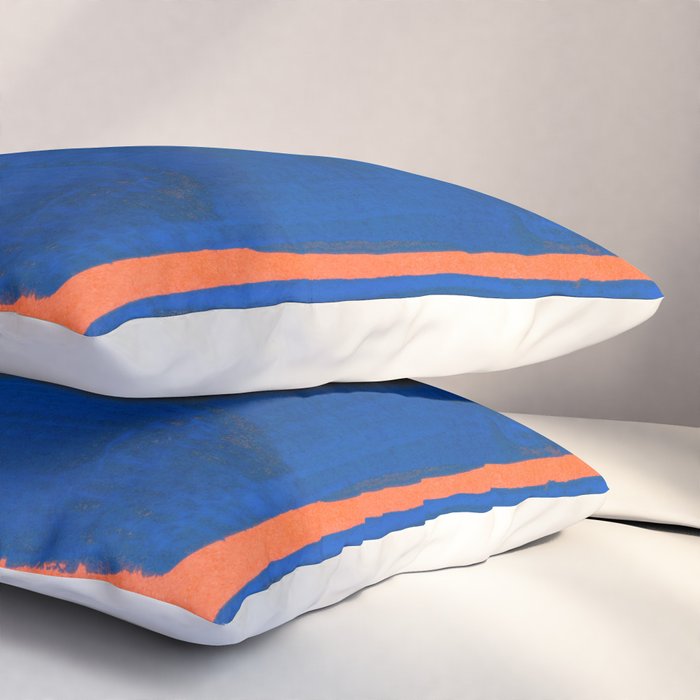 Colourful Field Orange And Blue Pillow Sham Gallery Image 3