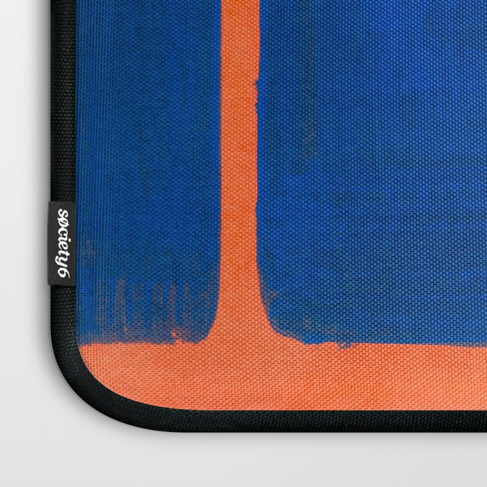 Colourful Field Orange And Blue Laptop Sleeve Gallery Image 3
