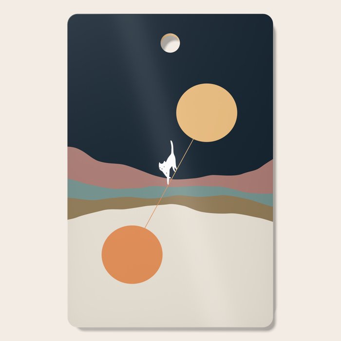 Cat Landscape 56 Cutting Board Gallery Image 1