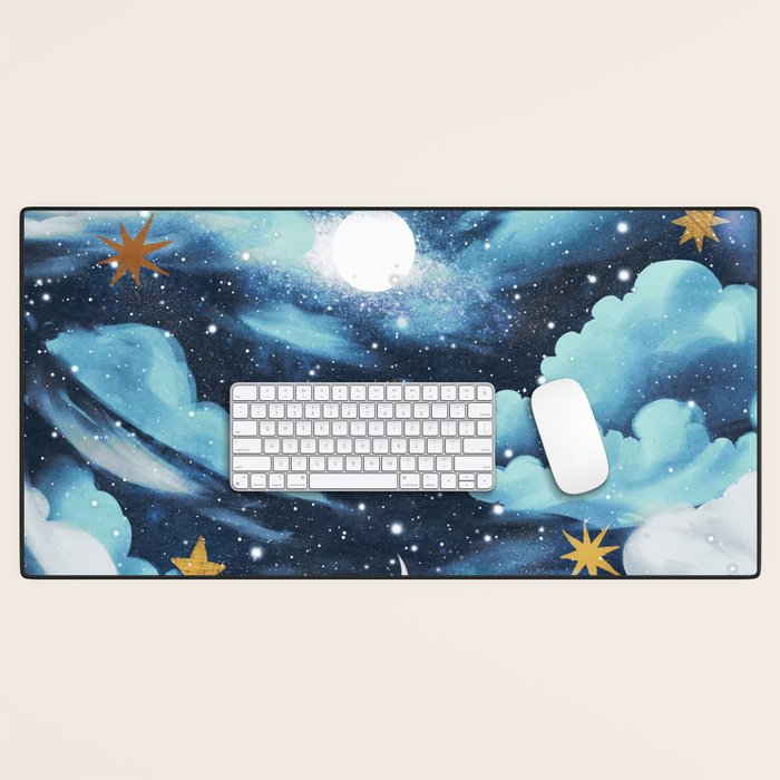 Moonlit Cloud Fantasy A Desk Mat Gallery Image 1