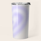 Retro psychedelic love heart blur gradient art Travel Mug Gallery Image 2