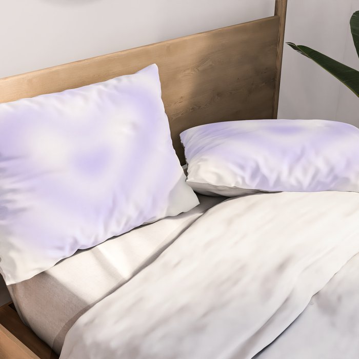 Retro psychedelic love heart blur gradient art Pillow Sham Gallery Image 2