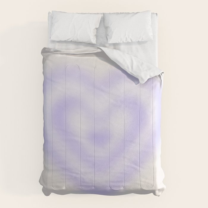 Retro psychedelic love heart blur gradient art Comforter Gallery Image 6