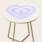 Retro psychedelic love heart blur gradient art Side Table Gallery Image 2