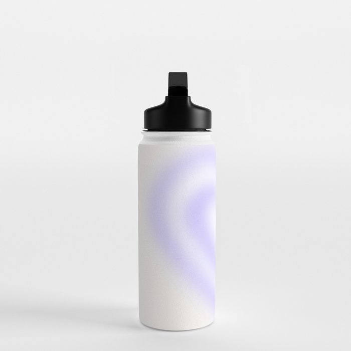 Retro psychedelic love heart blur gradient art Water Bottle Gallery Image 3