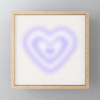 Retro psychedelic love heart blur gradient art Mini Art Print Gallery Image 1