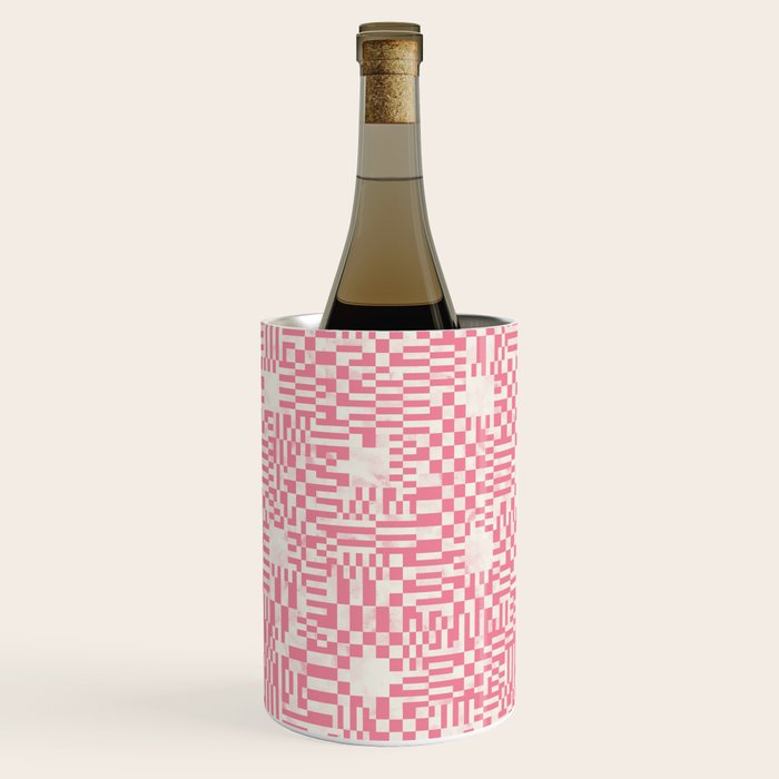 Checkered Pink Matrix Wine Chiller Gallery Image 2