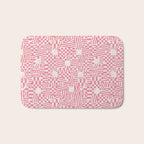 Checkered Pink Matrix Bath Mat Gallery Image 1