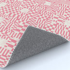 Checkered Pink Matrix Rug Gallery Image 4