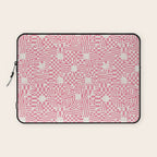 Checkered Pink Matrix Laptop Sleeve Gallery Image 1