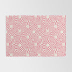 Checkered Pink Matrix Rug Gallery Image 2