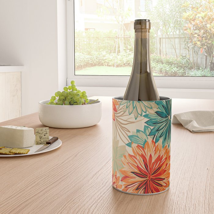 Floral Summer in Vibrant Blooms Wine Chiller Gallery Image 4