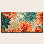 Floral Summer in Vibrant Blooms Desk Mat Gallery Image 3