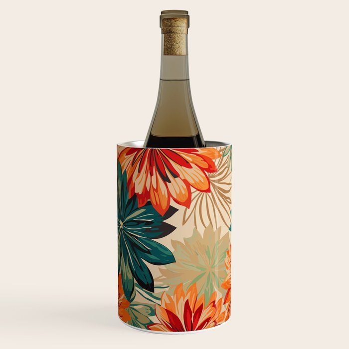Floral Summer in Vibrant Blooms Wine Chiller Gallery Image 2