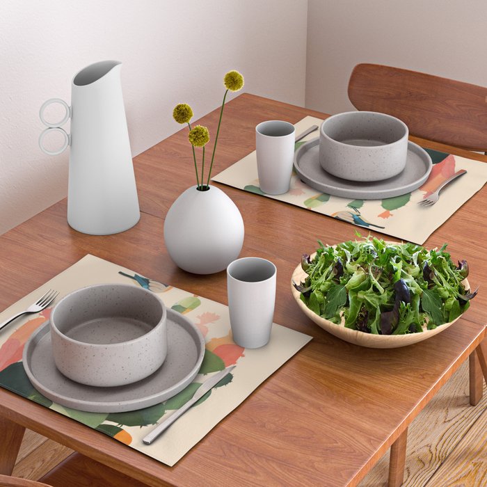 Cactus & Birds 1 Placemat Gallery Image 2